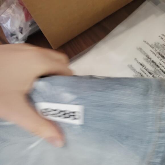 Pilcro And The Letterpress Shorts Womens 31 Blue Floral Embroidered Boyfriend - Picture 11 of 11